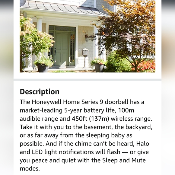 Honeywell Wireless Doorbell & Push Button RDWL917AX - Picture 3 of 5